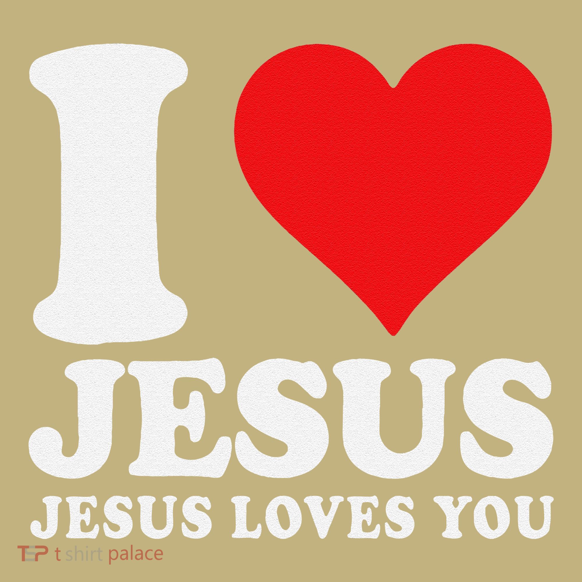 I Love Jesus Loves You Christian Girl Like God T-Shirt