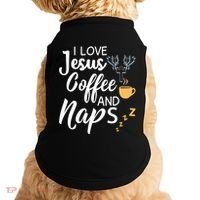 I Love Jesus Coffee And Naps Great Gift Doggie Tank thumb 0