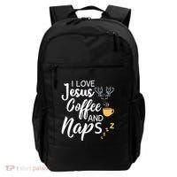 I Love Jesus Coffee And Naps Great Gift Backpack thumb 0