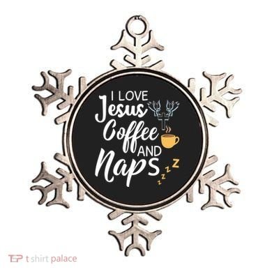 I Love Jesus Coffee And Naps Great Gift Ornament