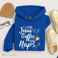 I Love Jesus Coffee And Naps Great Gift Hoodie thumb 4