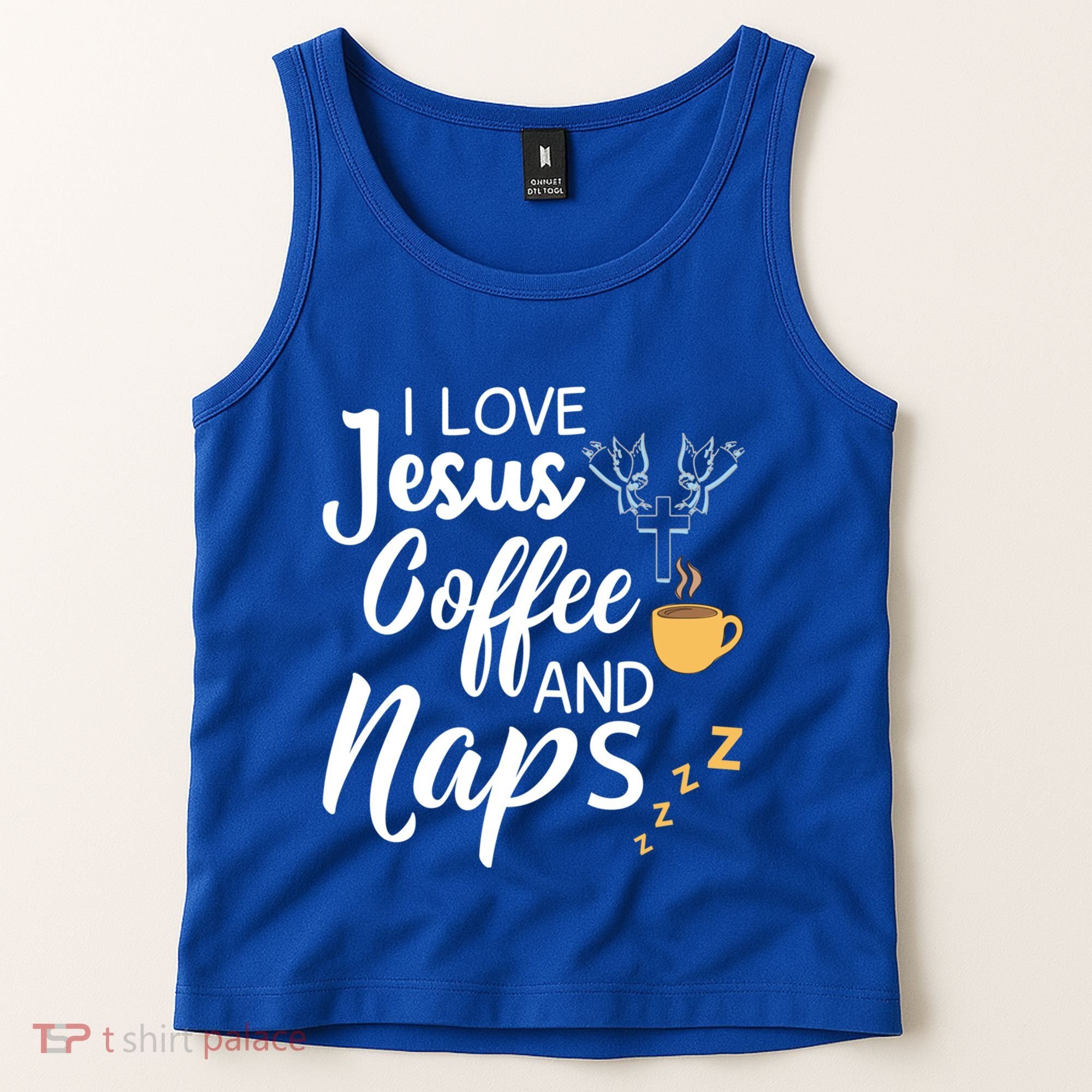 I Love Jesus Coffee And Naps Great Gift Tank Top