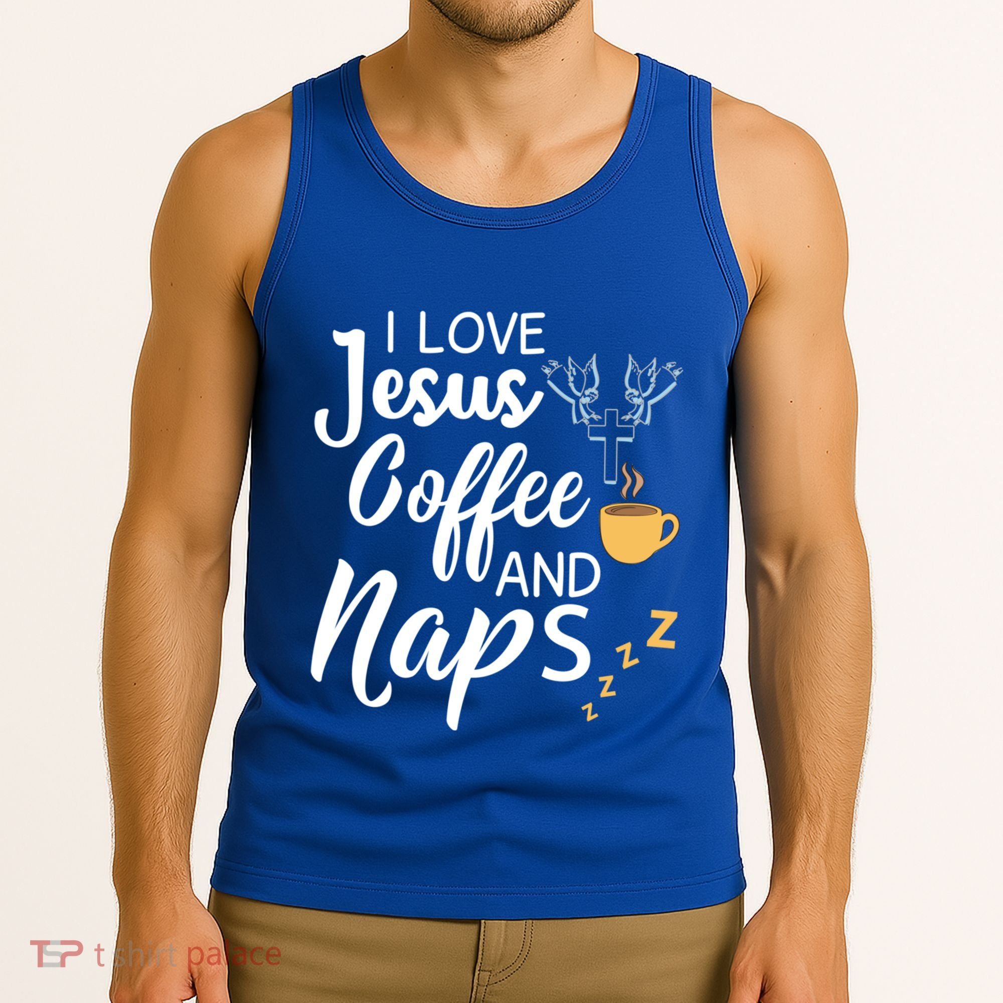 I Love Jesus Coffee And Naps Great Gift Tank Top