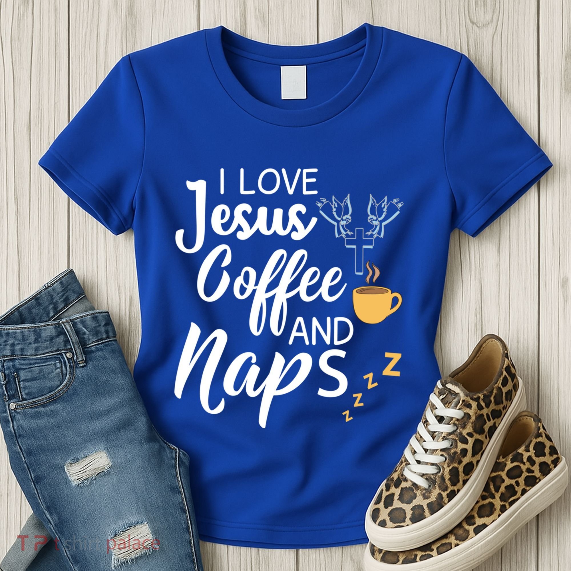 I Love Jesus Coffee And Naps Great Gift Women's T-Shirt