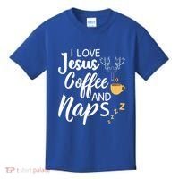 I Love Jesus Coffee And Naps Great Gift Kids T-Shirt thumb 0