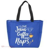 I Love Jesus Coffee And Naps Great Gift Tote Bag thumb 0