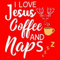 I Love Jesus Coffee And Naps Great Gift Santa Hat thumb 1