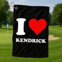 I Love Kendrick Golf Towel thumb 1