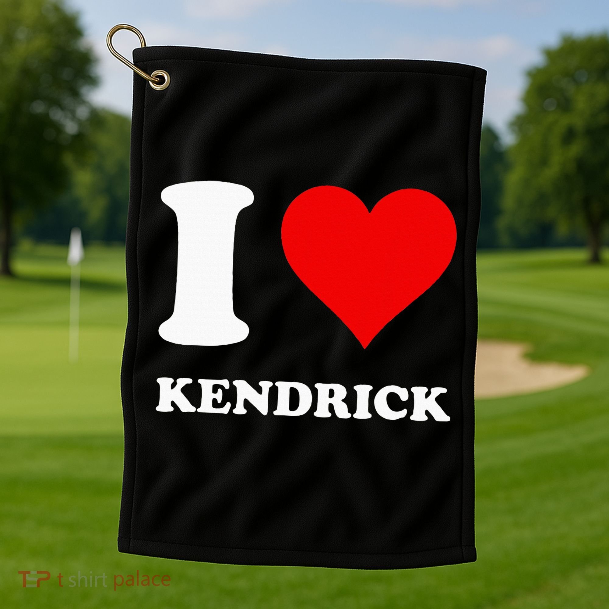 I Love Kendrick Golf Towel