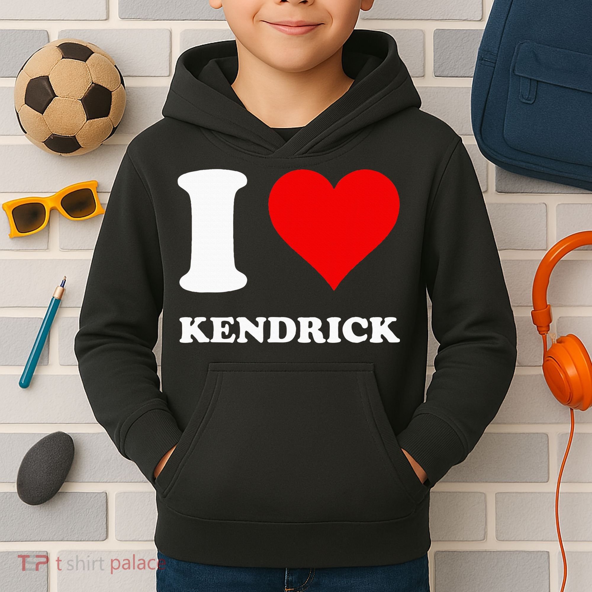 I Love Kendrick Kids Hoodie