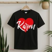 I Love Karen First Name T-Shirt thumb 2