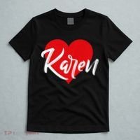 I Love Karen First Name T-Shirt thumb 5