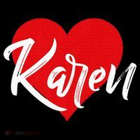 I Love Karen First Name T-Shirt thumb 7