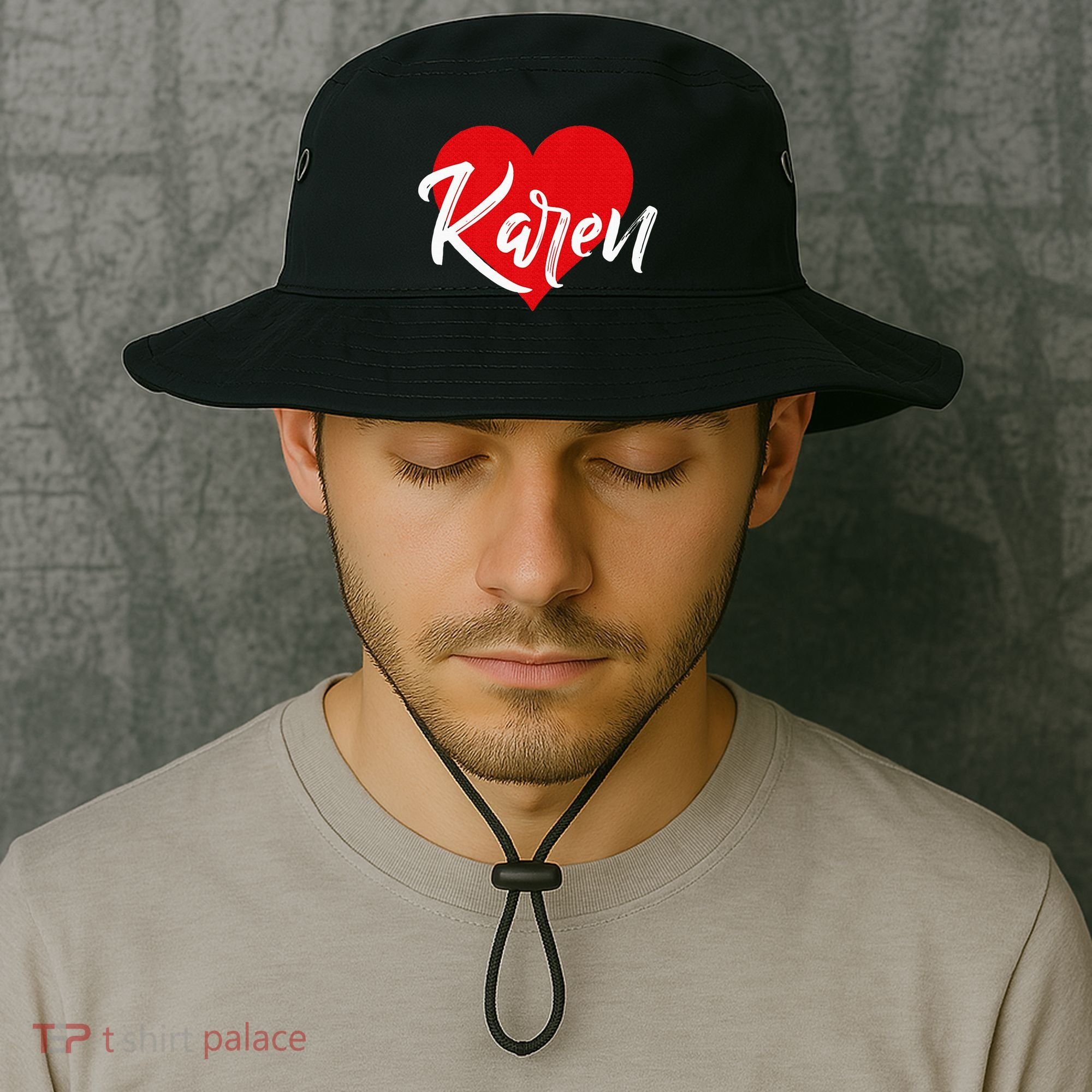I Love Karen First Name Bucket Hat