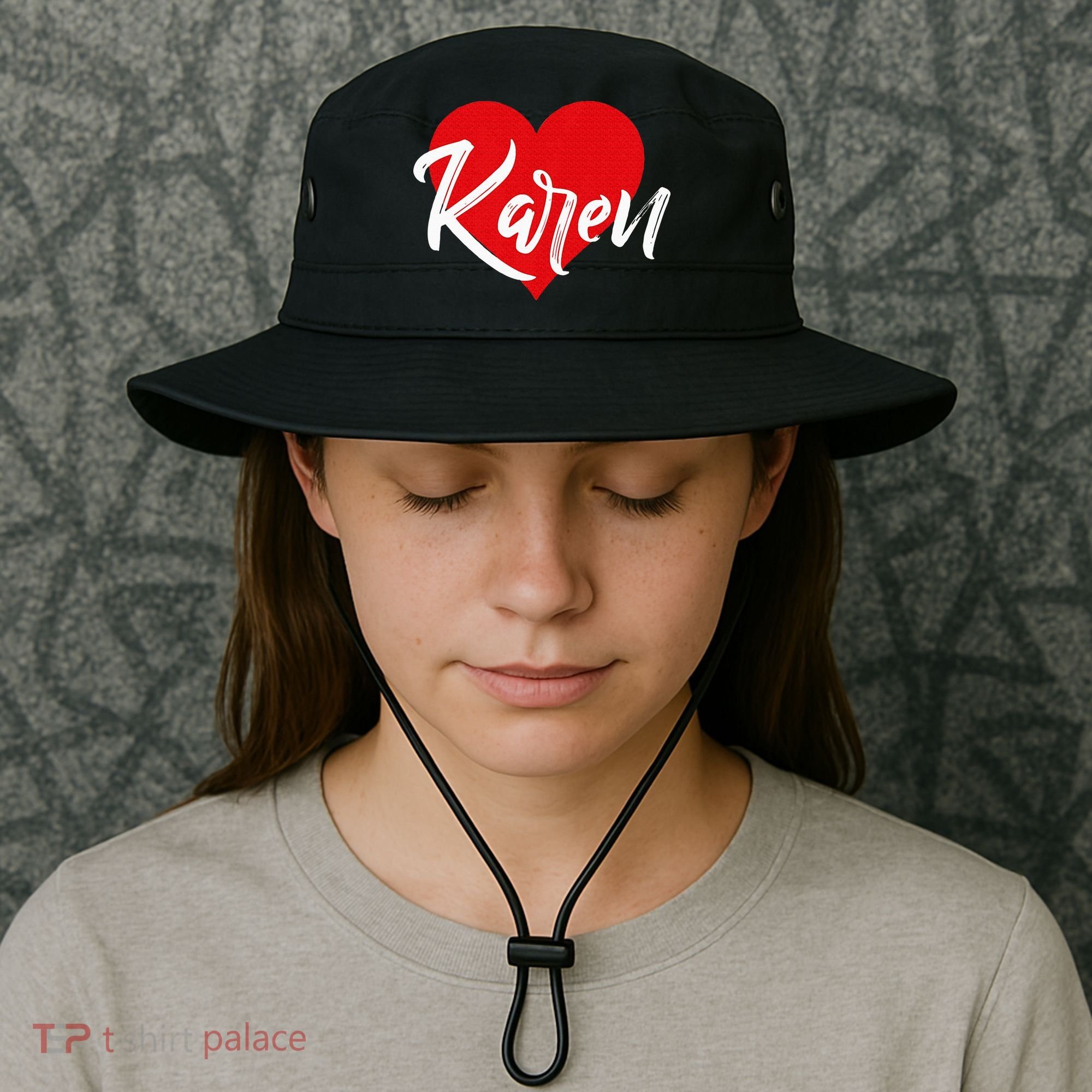 I Love Karen First Name Bucket Hat