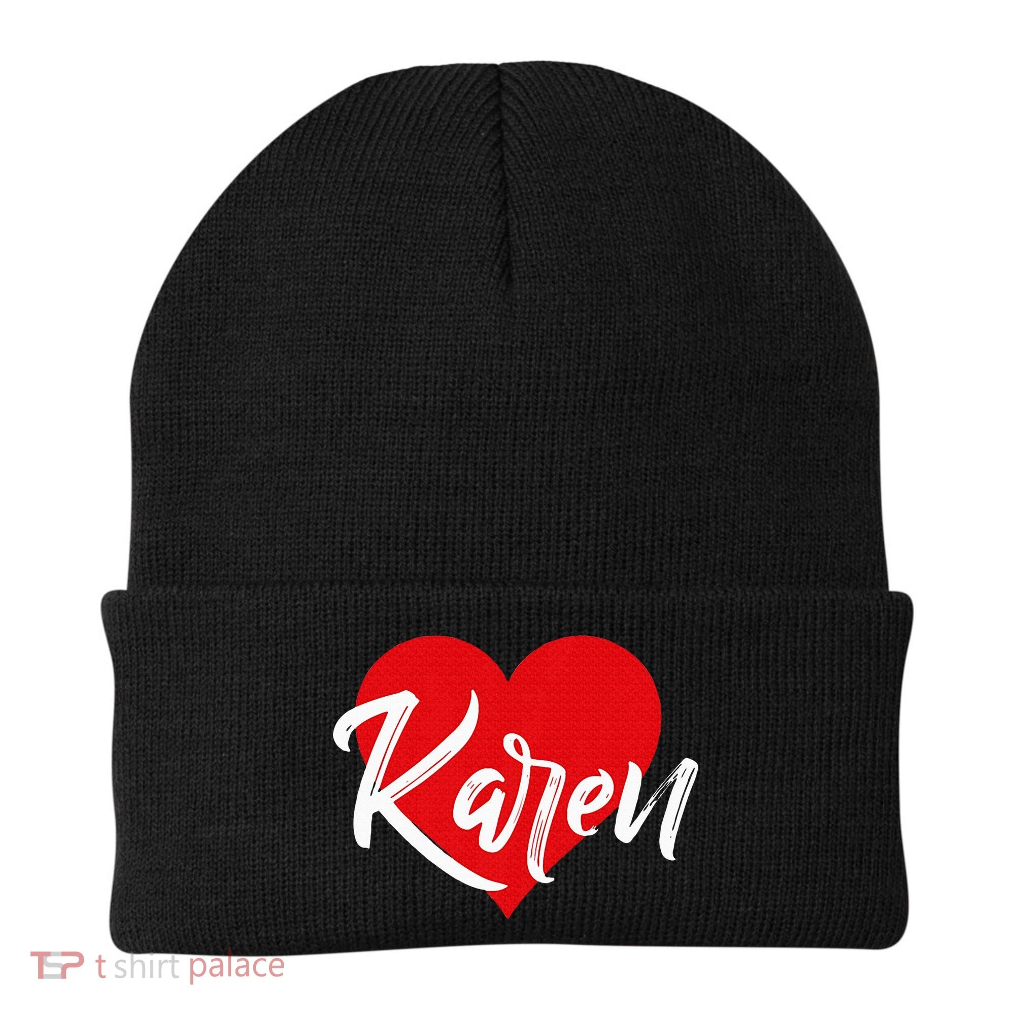 I Love Karen First Name Beanie