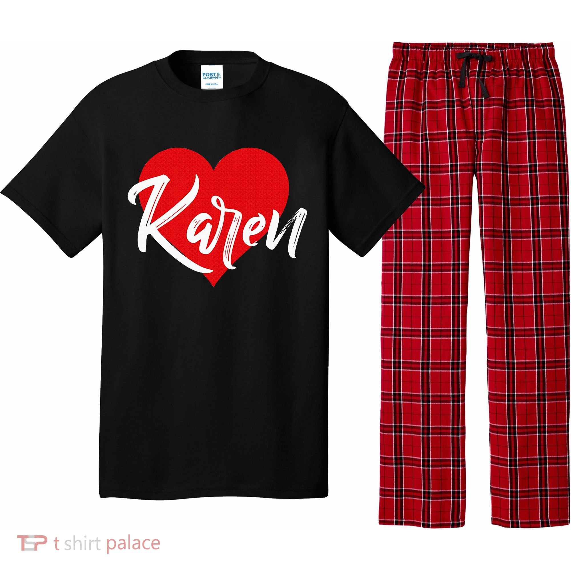 I Love Karen First Name Pajama Set
