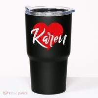 I Love Karen First Name Tumbler thumb 0