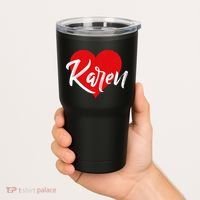 I Love Karen First Name Tumbler thumb 2