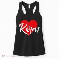 I Love Karen First Name Women's Tank Top thumb 0