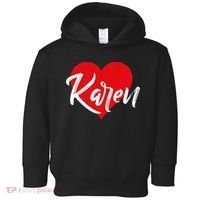 I Love Karen First Name Toddler Hoodie thumb 0