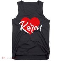 I Love Karen First Name Tank Top thumb 0