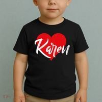 I Love Karen First Name Toddler T-Shirt thumb 2