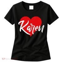 I Love Karen First Name Women's T-Shirt thumb 0