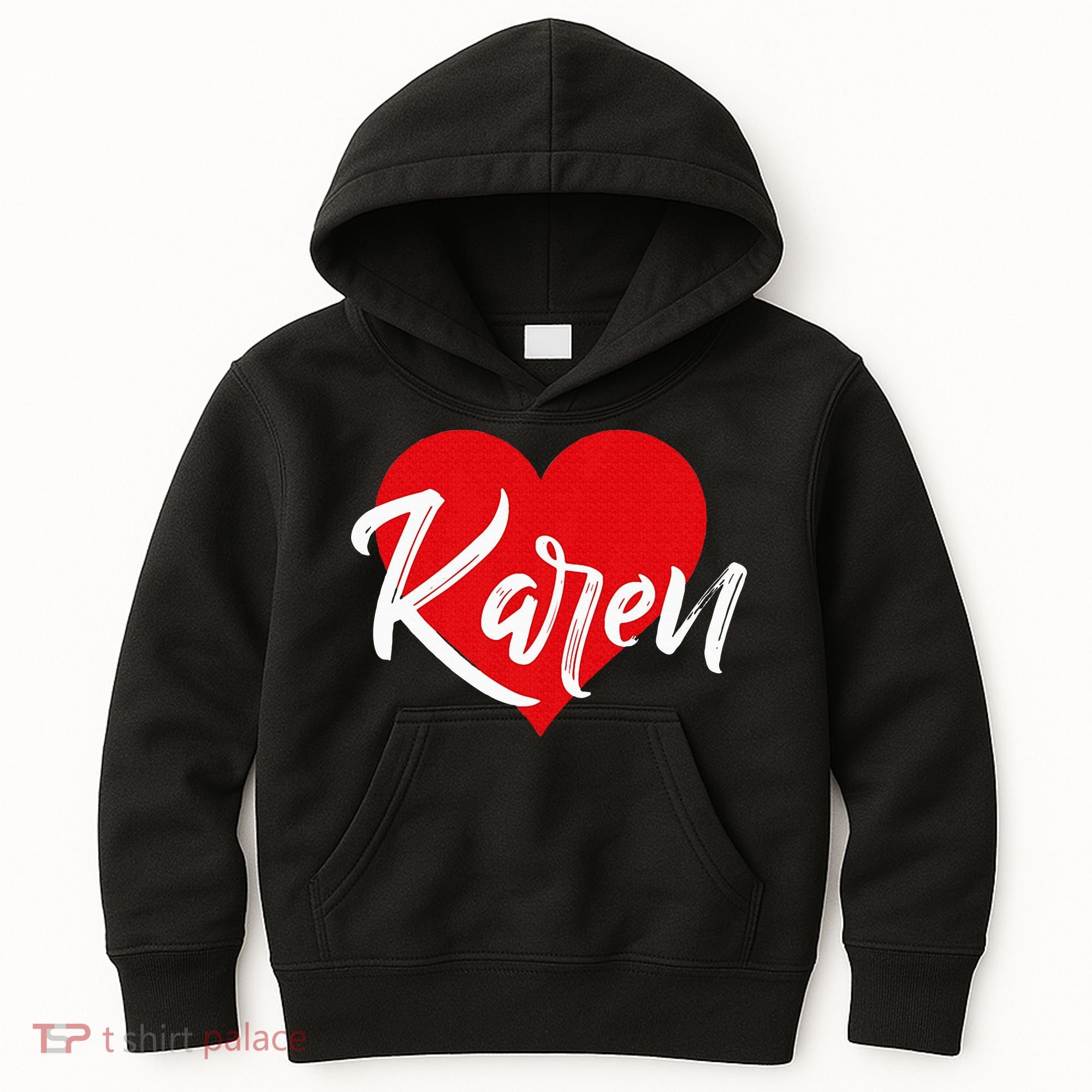 I Love Karen First Name Kids Hoodie