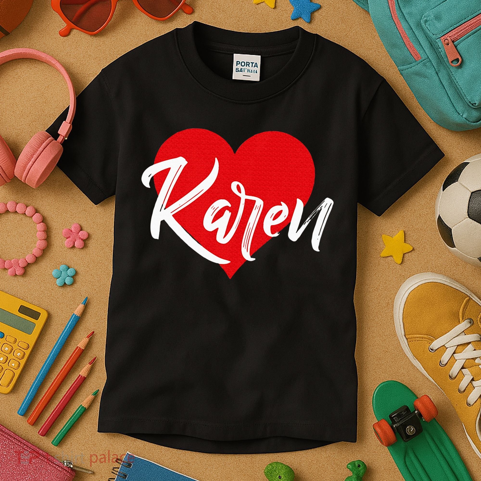 I Love Karen First Name Kids T-Shirt
