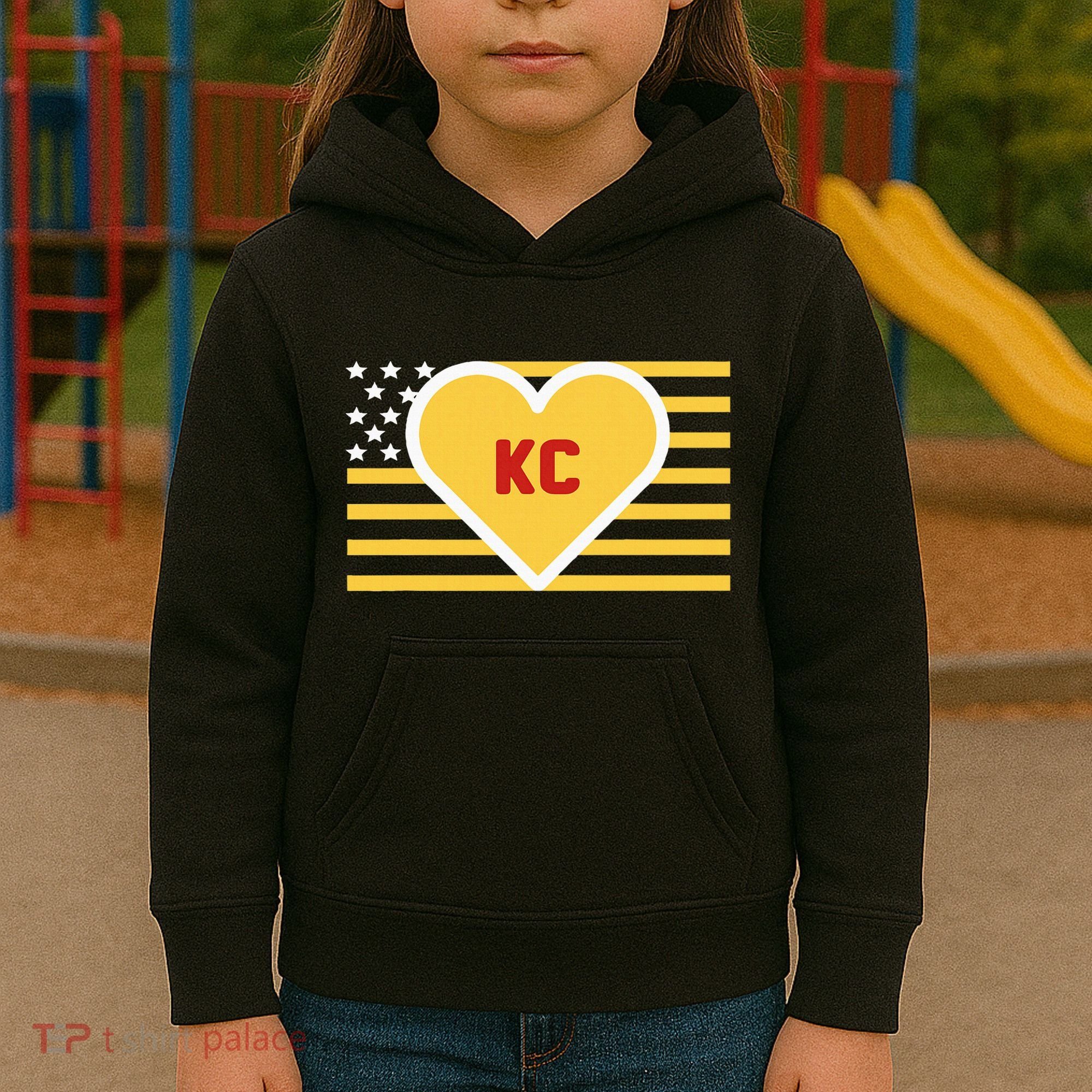 I Love Kansas City Kc Kids Hoodie