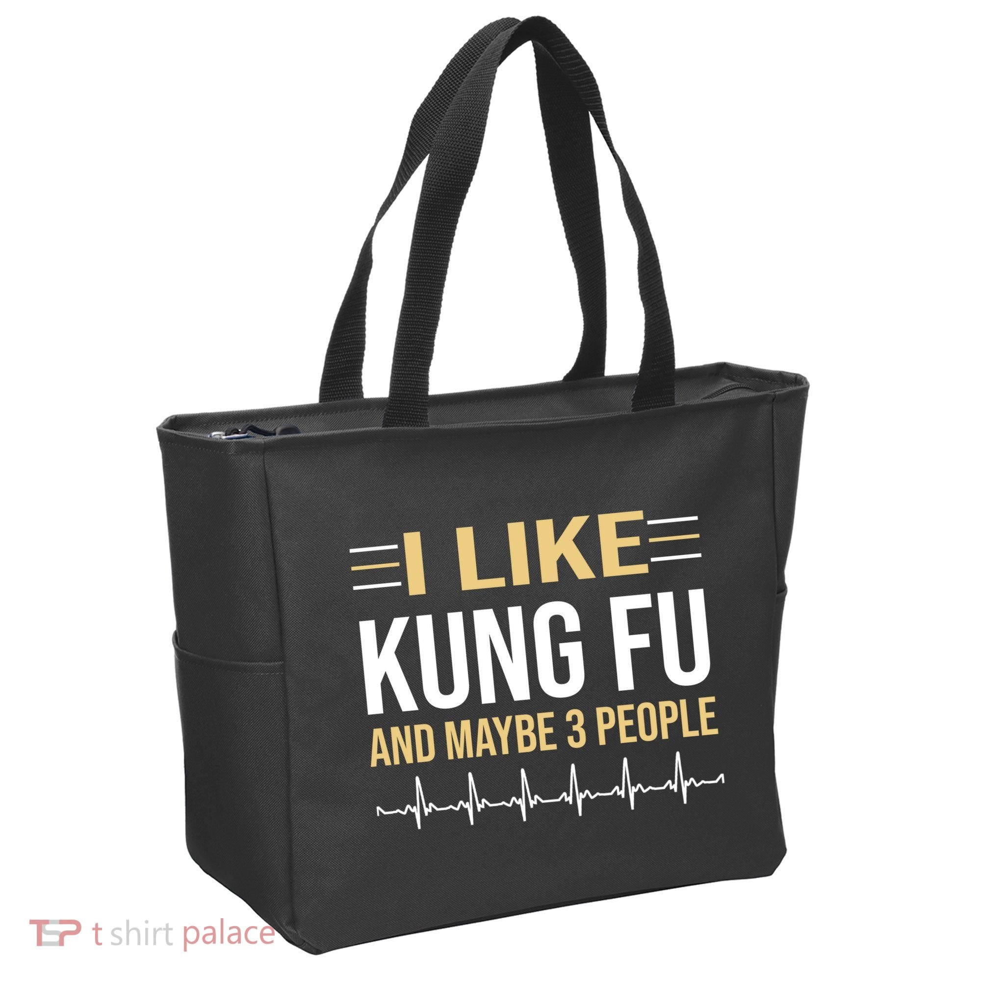 I Like Kung Fu And Maybe 3 People Tote Bag