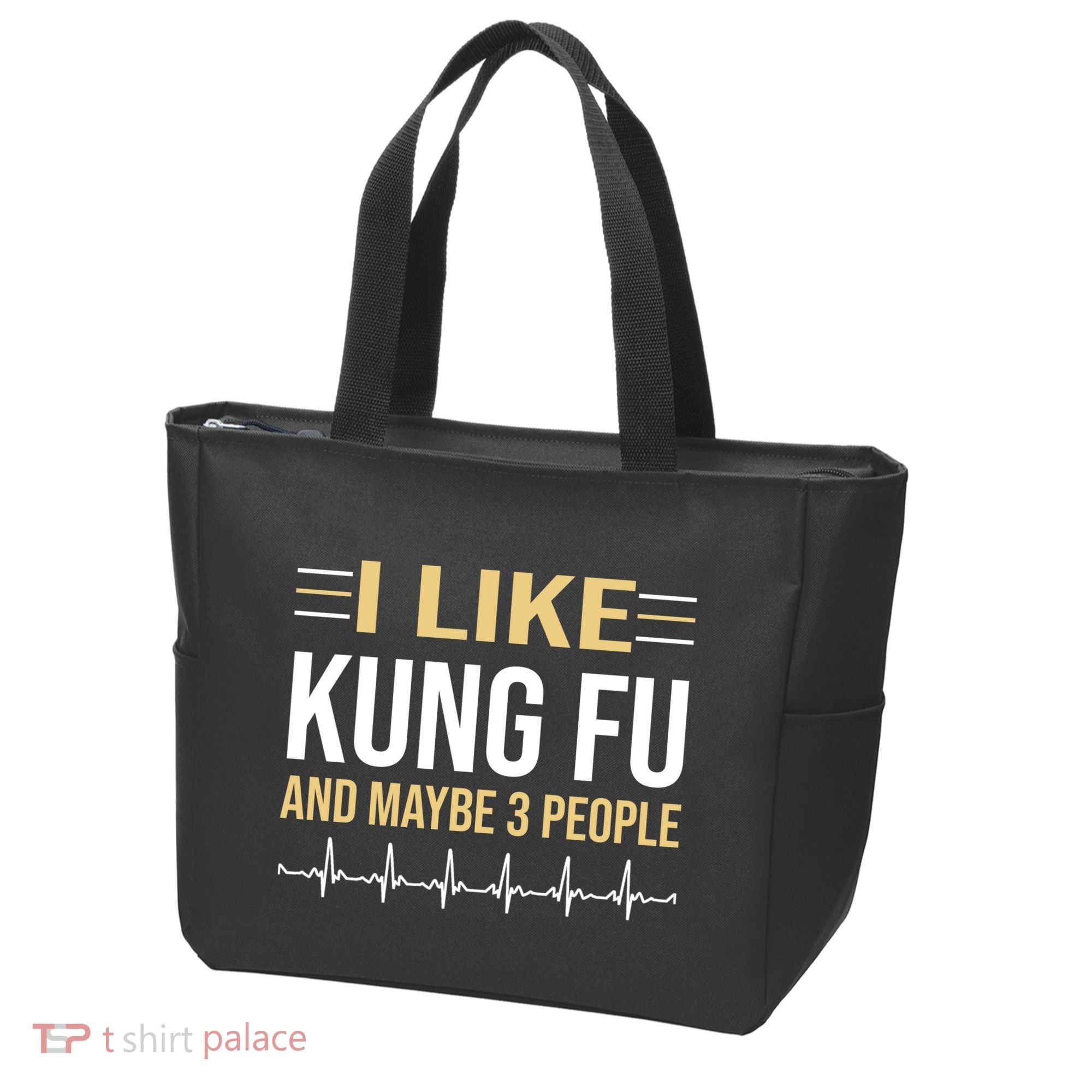I Like Kung Fu And Maybe 3 People Tote Bag