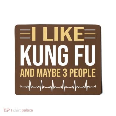 I Like Kung Fu And Maybe 3 People Mousepad