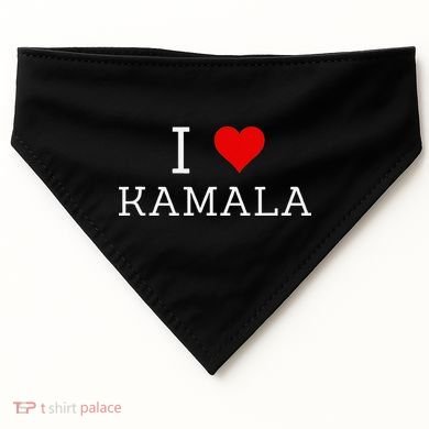 I Love Kamala USA-Made Doggie Bandana