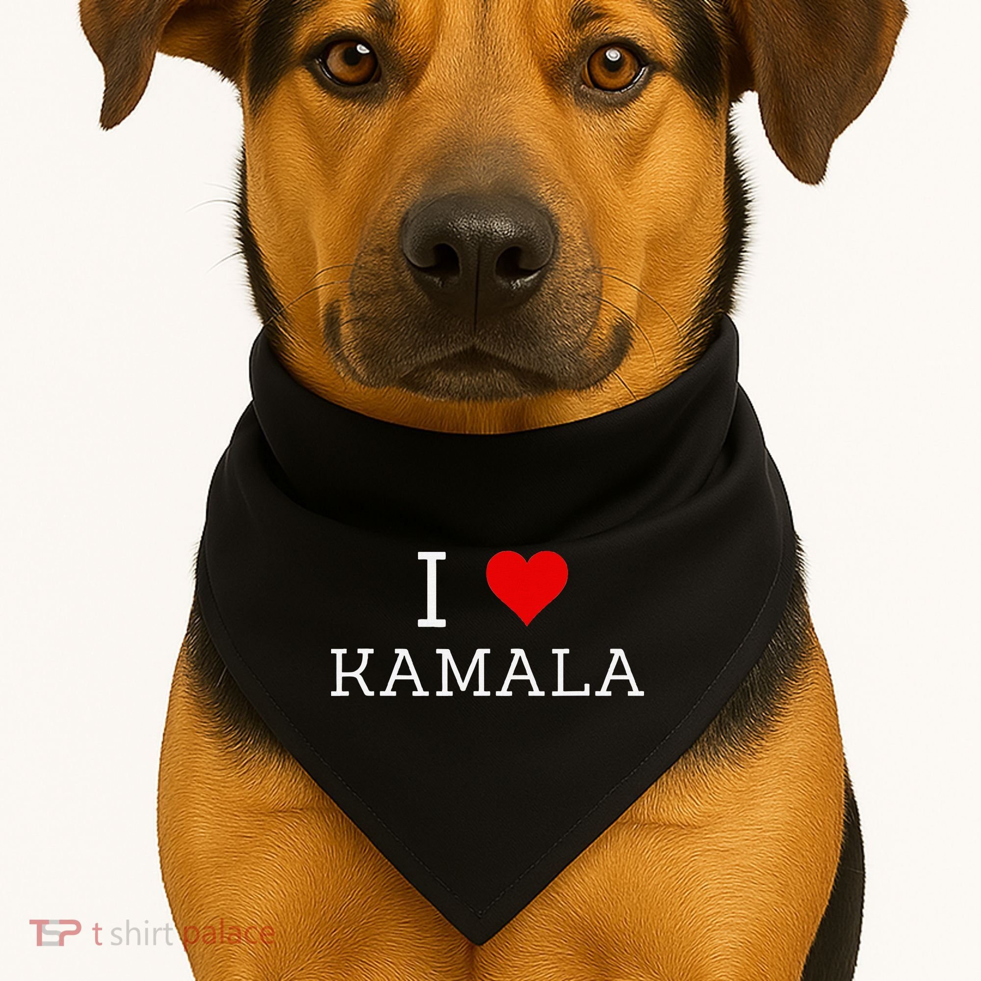 I Love Kamala USA-Made Doggie Bandana