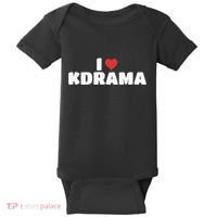 I Love Kdrama Baby Bodysuit thumb 0
