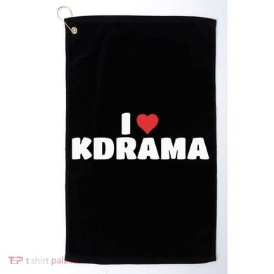 I Love Kdrama Golf Towel