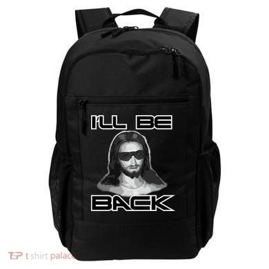 I'll Be Back Jesus Backpack