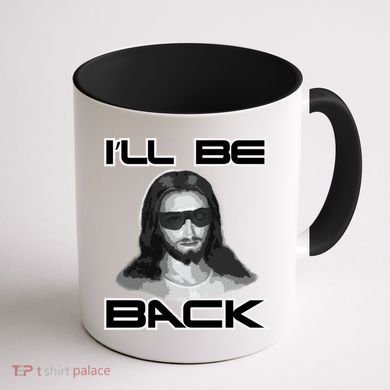 I'll Be Back Jesus Coffee Mug back