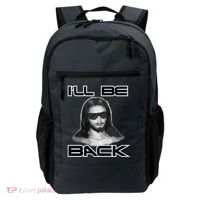 I'll Be Back Jesus Backpack