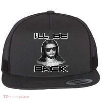 I'll Be Back Jesus Flat Bill Trucker Hat thumb 0