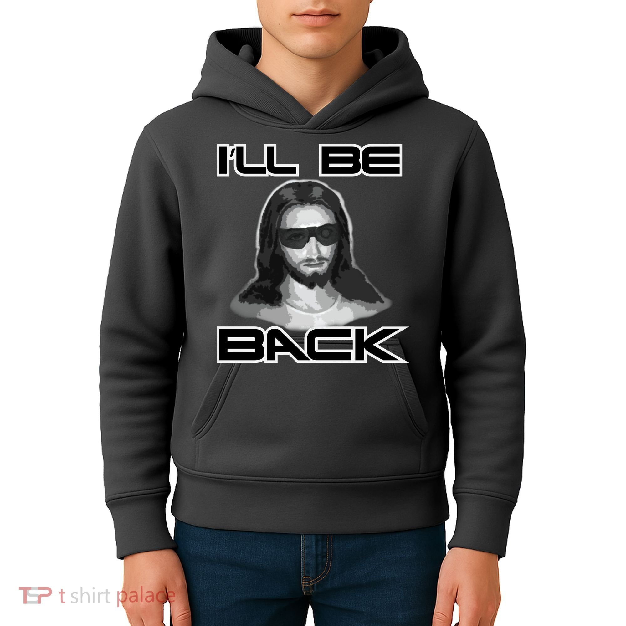 I'll Be Back Jesus Kids Hoodie