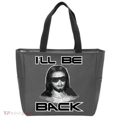 I'll Be Back Jesus Tote Bag