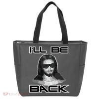 I'll Be Back Jesus Tote Bag thumb 0