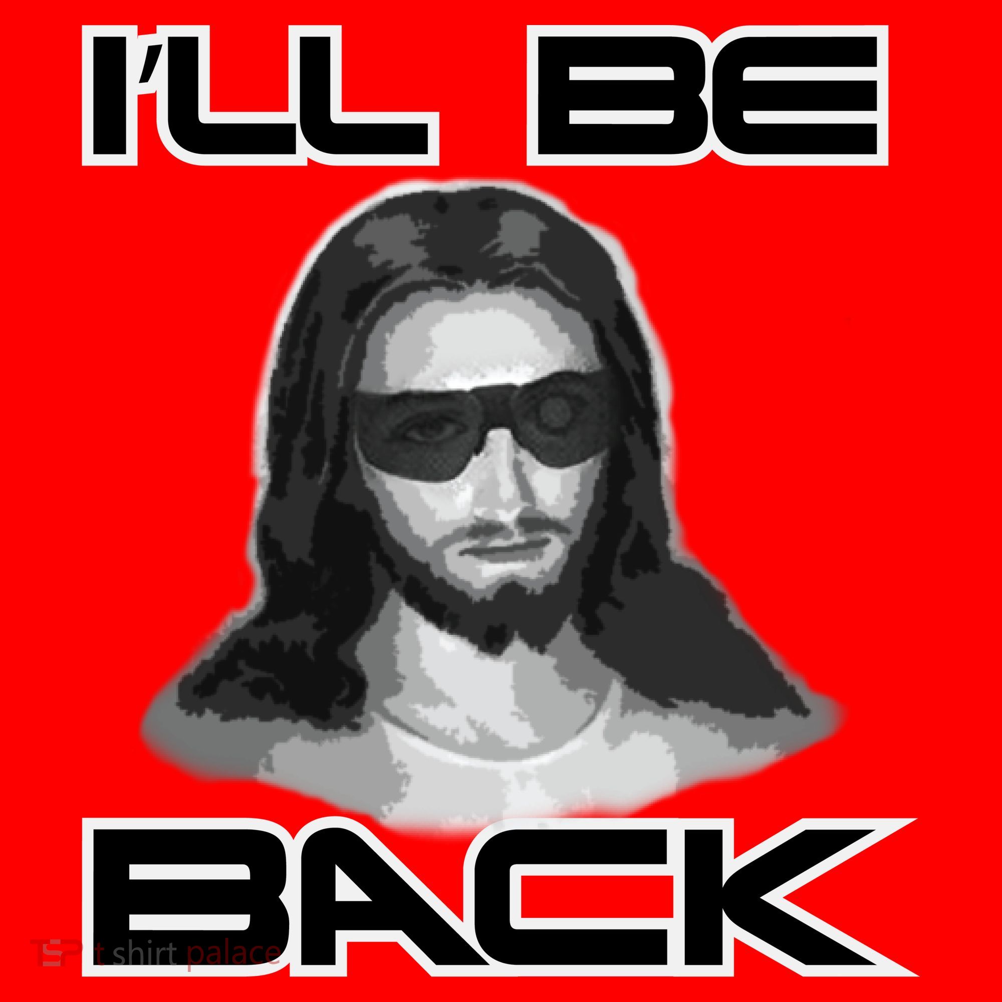 I'll Be Back Jesus Santa Hat