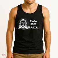 I'll Be Back Jesus Funny Tank Top thumb 3