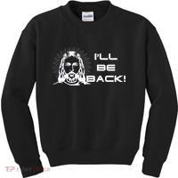 I'll Be Back Jesus Funny Kids Sweatshirt thumb 0