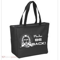 I'll Be Back Jesus Funny Tote Bag thumb 2
