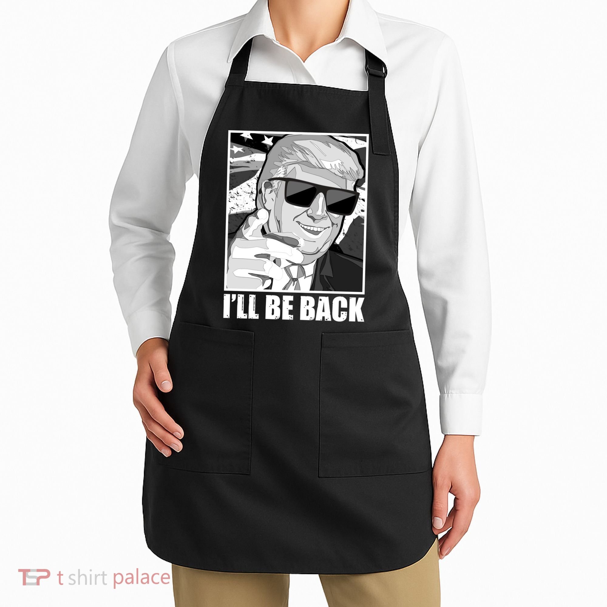 I'll Be Back Terminator Trump 2024 Election Apron